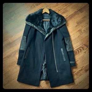 Andrew Marc jacket with fur collar